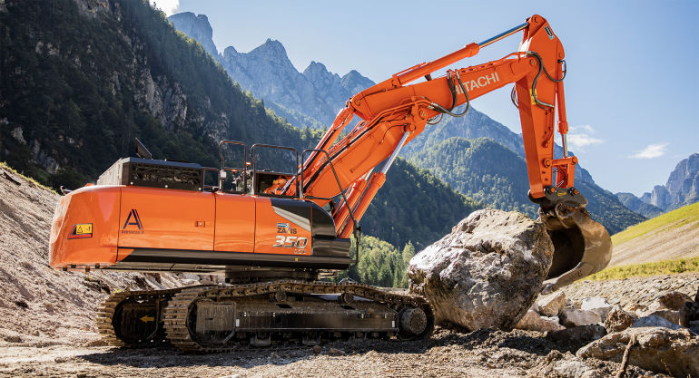 Italian construction company chooses Hitachi excavator for a